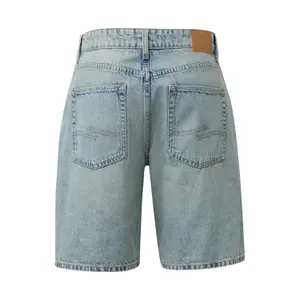 Practical Zip Fastening Denim Shorts QS image-1