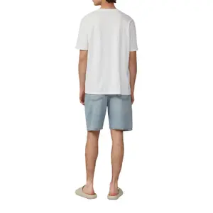 Practical Zip Fastening Denim Shorts QS image-5