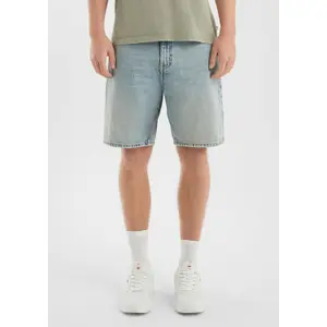 Practical Zip Fastening Denim Shorts QS image-6