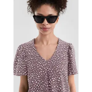 Women's All-over Print Viscose Blouse QS image-3