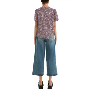 Women's All-over Print Viscose Blouse QS image-5