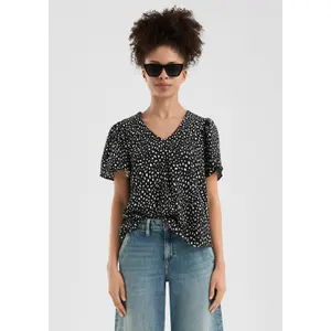 Women's All-over Print Viscose Blouse QS image-6
