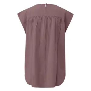 Blouse with Transparent Lace Insert Shoulders Women's QS image-1