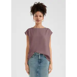 Blouse with Transparent Lace Insert Shoulders Women's QS image-6