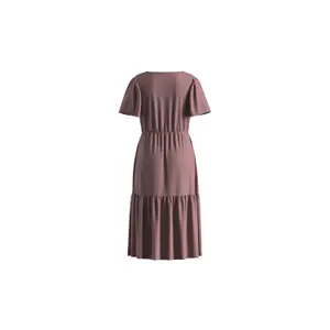 Viscose Dress with All-Over Print for Women QS image-1