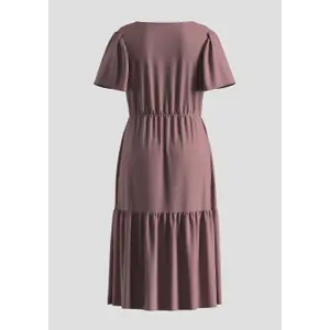 Viscose Dress with All-Over Print for Women QS image-2