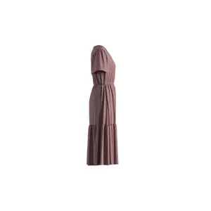 Viscose Dress with All-Over Print for Women QS image-5