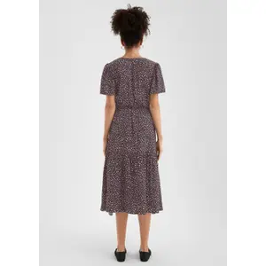 Viscose Dress with All-Over Print for Women QS image-4