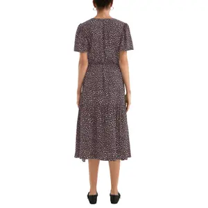 Viscose Dress with All-Over Print for Women QS image-5