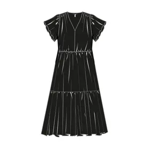 Viscose Dress with All-Over Print for Women QS image-6