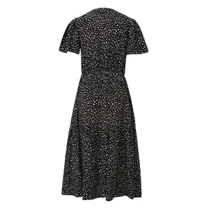 Viscose Dress with All-Over Print for Women QS image-1