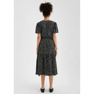 Viscose Dress with All-Over Print for Women QS image-4