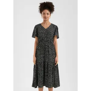 Viscose Dress with All-Over Print for Women QS image-6