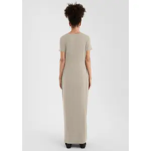 Jersey Dress with Bow Detail Women QS image-1