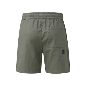 Mixed linen shorts QS image-1