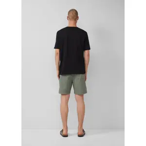 Mixed linen shorts QS image-4