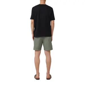 Mixed linen shorts QS image-5