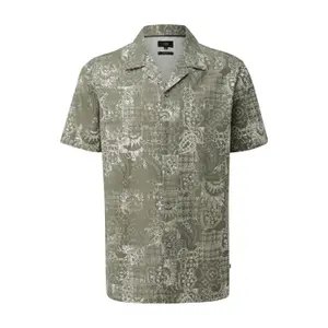 Relaxed Fit Printed Cotton Shirt QS image-0