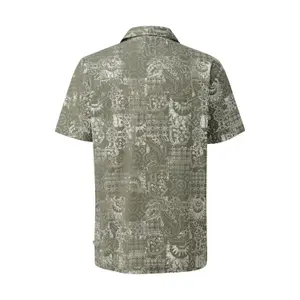 Relaxed Fit Printed Cotton Shirt QS image-1