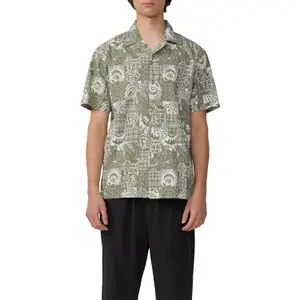 Relaxed Fit Printed Cotton Shirt QS image-2