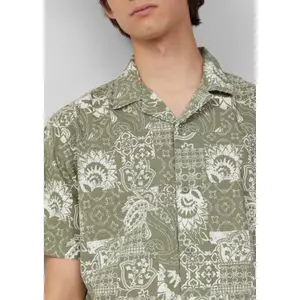 Relaxed Fit Printed Cotton Shirt QS image-3