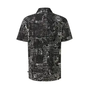 Relaxed Fit Printed Cotton Shirt QS image-1