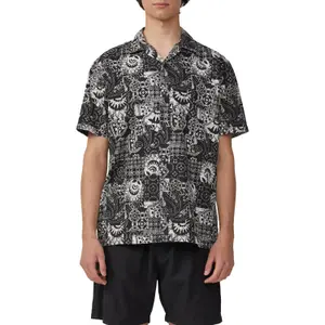 Relaxed Fit Printed Cotton Shirt QS image-2