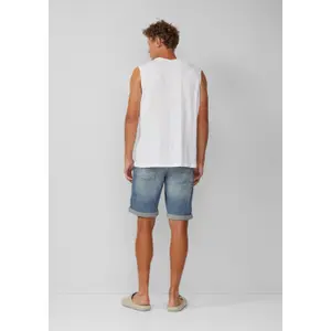 Vintage Wash Jean Shorts QS image-4