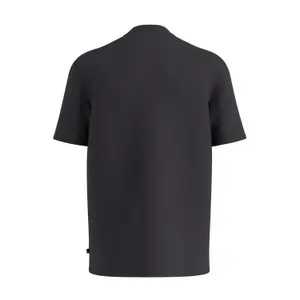 Basic Round Neck T-Shirt with Small Chest Print QS image-1