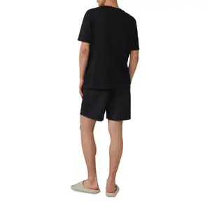 Basic Round Neck T-Shirt with Small Chest Print QS image-5