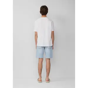 Basic Round Neck T-Shirt with Print QS image-4