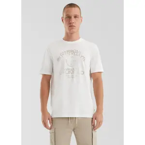 Basic Round Neck T-Shirt with Print QS image-6