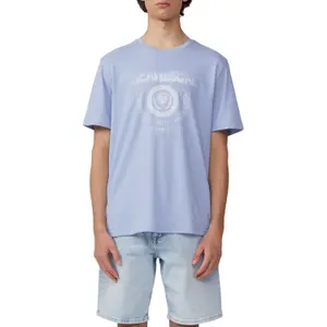 Basic Round Neck T-Shirt with Print QS image-2