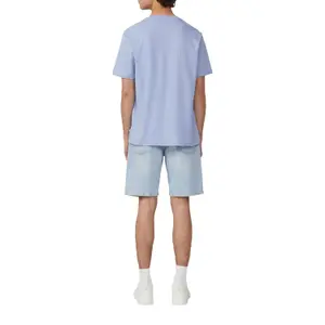 Basic Round Neck T-Shirt with Print QS image-5