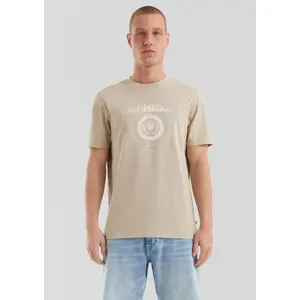 Basic Round Neck T-Shirt with Print QS image-6