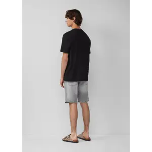 Basic Round Neck T-Shirt with Print QS image-4