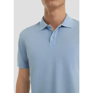 Pique Textured Dyed Polo QS image-3