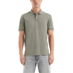 Pique Textured Dyed Polo QS image-2