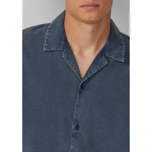 Boat Neck Shirt with Fresh Texture QS image-3