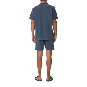 Boat Neck Shirt with Fresh Texture QS image-5