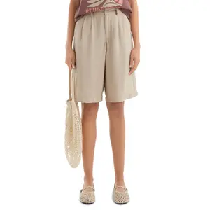 Women's Large Viscose Blend Short Bermuda QS image-2