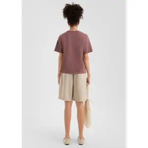Women's Large Viscose Blend Short Bermuda QS image-4