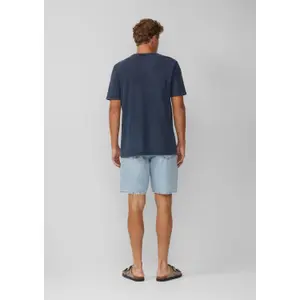 Structured Jersey Crew Neck Dyed T-Shirt QS image-4