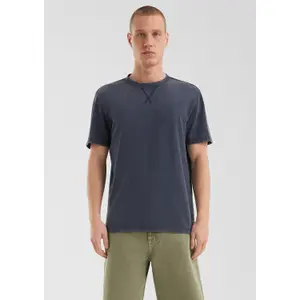 Structured Jersey Crew Neck Dyed T-Shirt QS image-6
