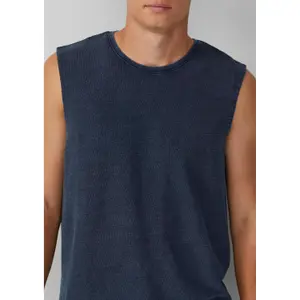 Tie-Dye Tank Top with Structured Jersey QS image-3