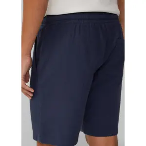 Textured Cotton Shorts QS image-3