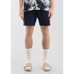Textured Cotton Shorts QS image-6