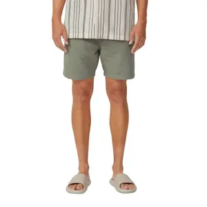 Textured Cotton Shorts QS image-2