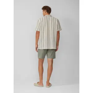 Textured Cotton Shorts QS image-4