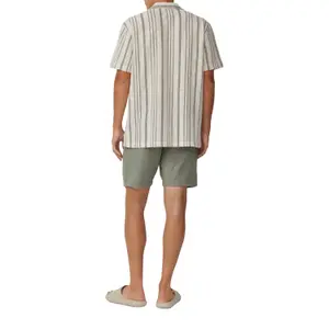 Textured Cotton Shorts QS image-5